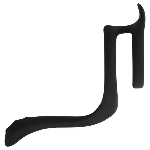 Easytoys - obroč za penis in moda - elastičen - črna