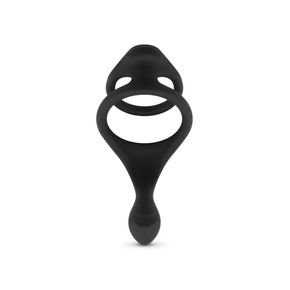Easytoys - obroč za penis in moda - elastičen - črna