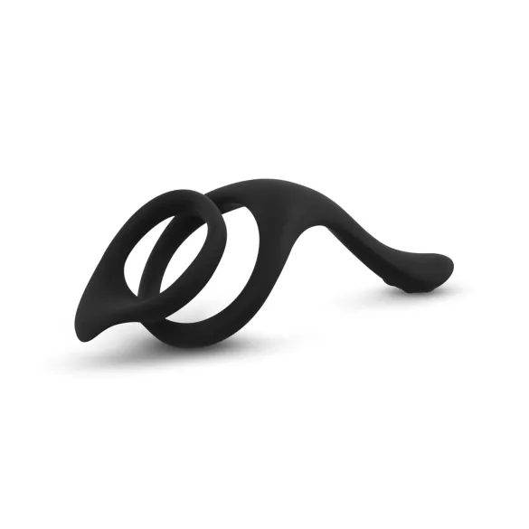 Easytoys - obroč za penis in moda - elastičen - črna