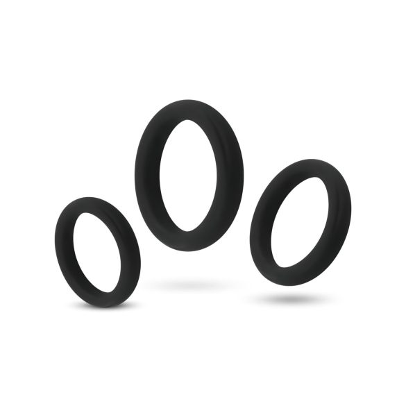 Easytoys - set erekcijskih obročkov - 3 deli - črna