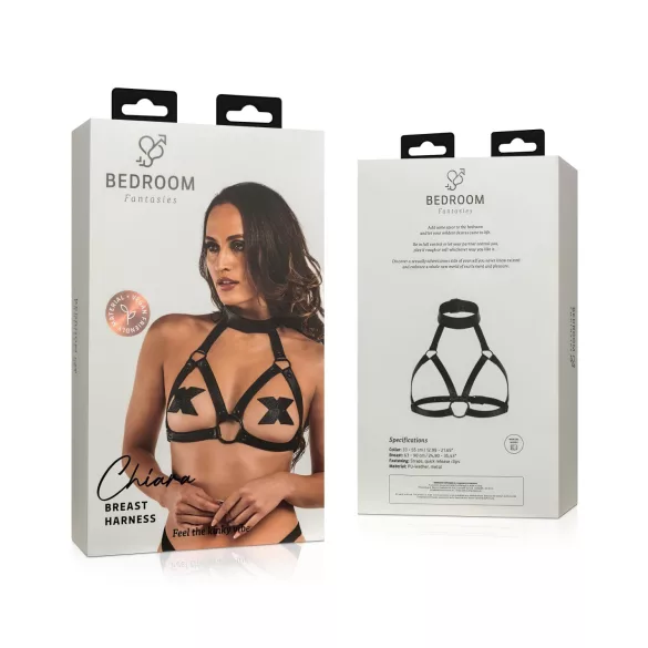 Bedroom Fantasies Chiara - seksi bodi - mrežast črn - S-XL