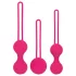 Easytoys - gejša kroglice set - 3 deli - roza