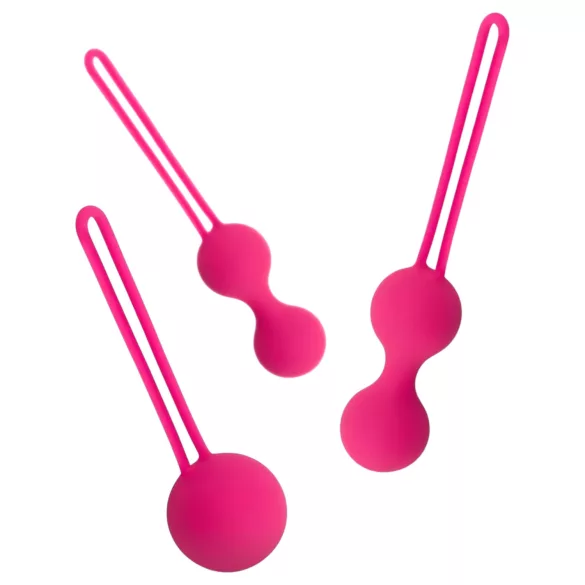 Easytoys - gejša kroglice set - 3 deli - roza