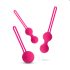 Easytoys LoveBalls - set gejšinih kroglic - 3-delni (roza)