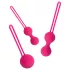 Easytoys - gejša kroglice set - 3 deli - roza