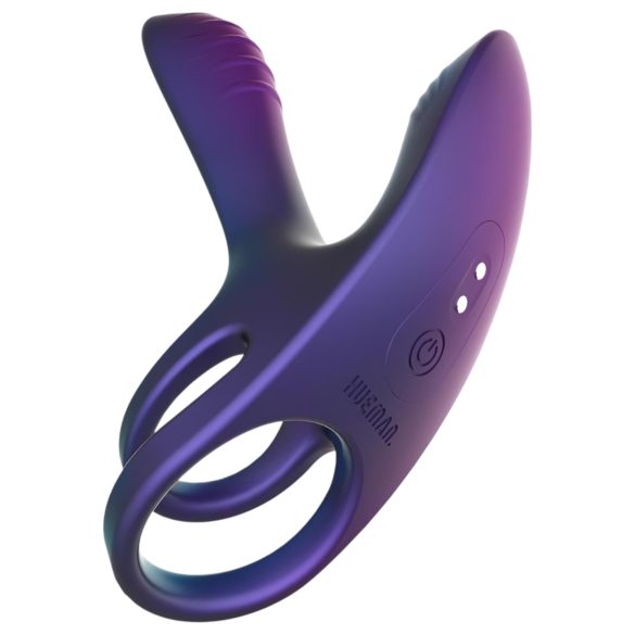 Hueman Infinity Ignite - vibracijski obroč za penis in moda - vijoličen