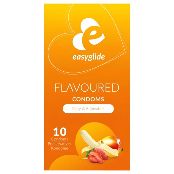EasyGlide Flavoured - sadni kondomi - 10 kos
