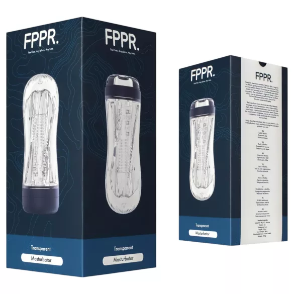 FPPR. - masturbator za moške - spiralni - prozoren