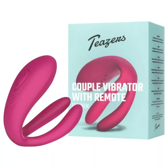 Teazers - vibrator za pare s 3 motorji - roza