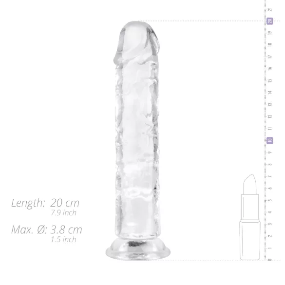 EasyToys - dildo gel - 18 cm - prozoren