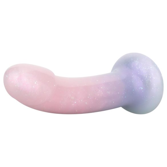 EasyToys Mermaid - dildo z bleščicami - 15 cm - roza