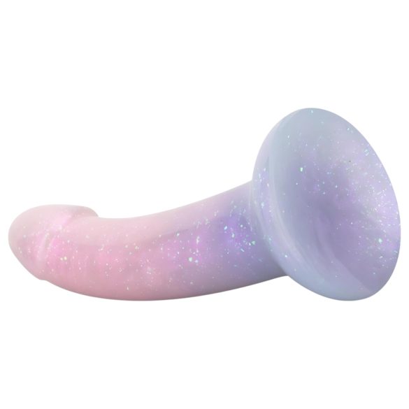 EasyToys Mermaid - dildo z bleščicami - 15 cm - roza