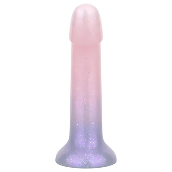 EasyToys Mermaid - dildo z bleščicami - 19 cm - roza