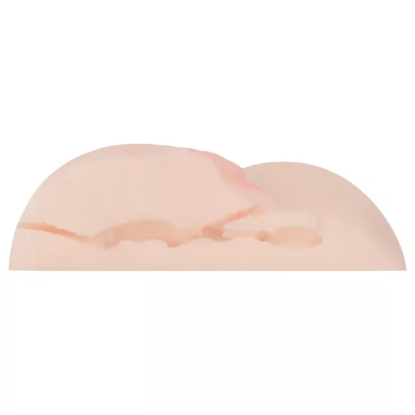 FWB - masturbator vagina in anus z vibratorjem - naravna barva