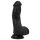 Easytoys - realistični dildo s testisi - 12 cm - črn