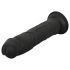 Easytoys - realistični dildo - črn - 22,5 cm
