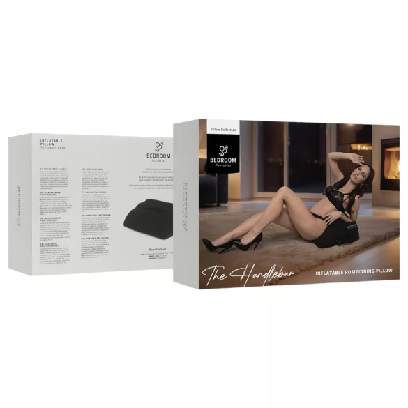 Bedroom Fantasies - napihljiva seks blazina z ročaji - črna