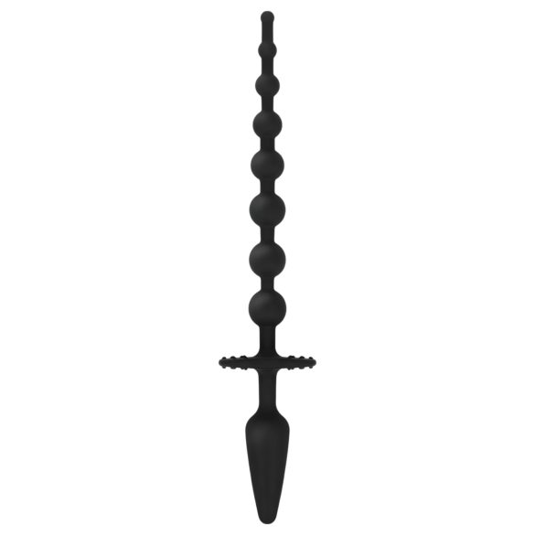EasyToys - 2v1 analni čep (črn)