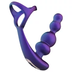   Hueman Stellar Force - analni vibrator in obroček za penis (vijoličen)