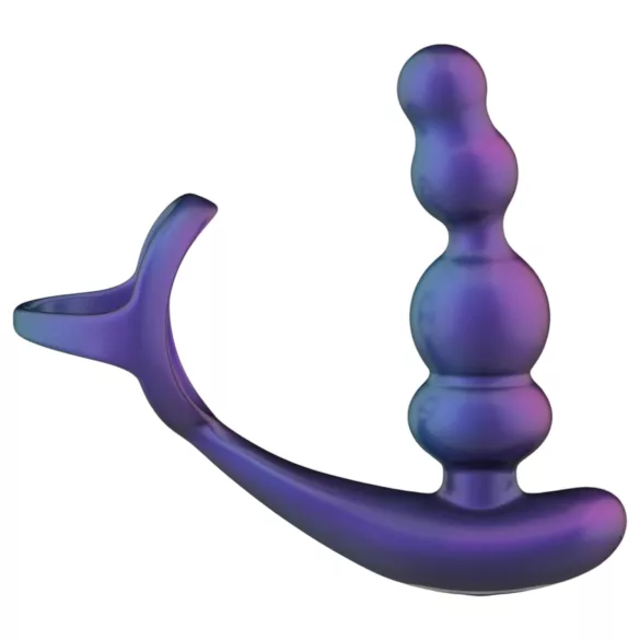 Hueman Stellar Force - analni vibrator in obroček za penis (vijoličen)