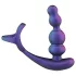 Hueman Stellar Force - analni vibrator in obroček za penis (vijoličen)