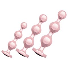 Rosy Gold - analni dildo set - rožnato zlata