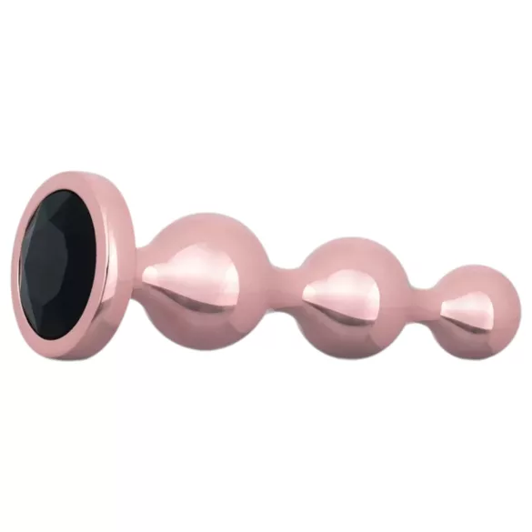 Rosy Gold - analni dildo komplet (rožnato zlato)