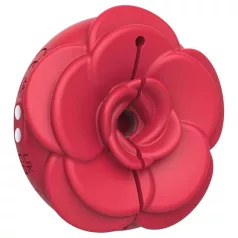 Teazers Rose - vibrirajoča sponka za bradavičke - rdeča