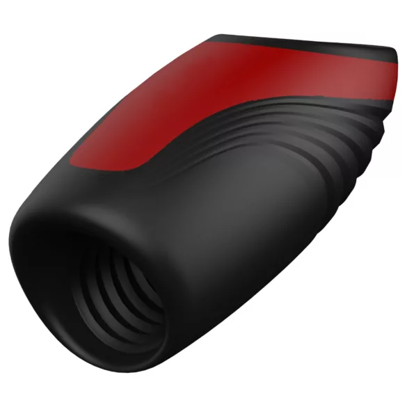 Dreamtoys Essentials - masturbator z vakuumom in vibriranjem (črn)