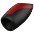 Dreamtoys Essentials - masturbator z vakuumom in vibriranjem (črn)