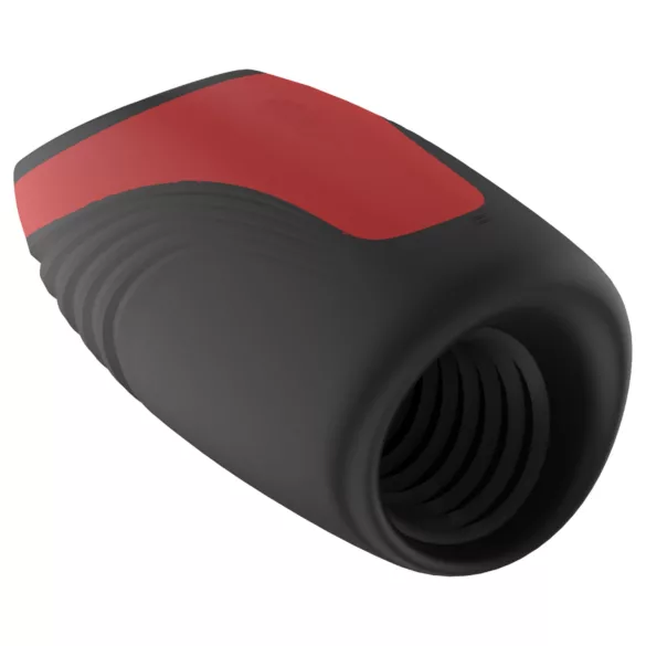 Dreamtoys Essentials - masturbator z vakuumom in vibriranjem (črn)
