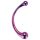 Dreamtoys – stekleni masažni dildo (metalna barva)