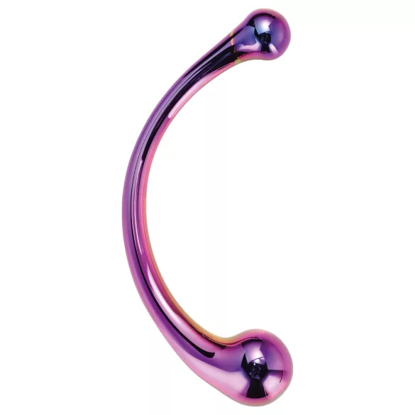 Dreamtoys - stekleni dildo masažer - vijoličen