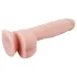 Mr. Dixx 7.6 - dildo s testisi in priseskom - natur barva - 19,5 cm
