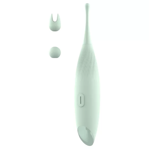 Glam - točkovni vibrator za klitoris (zelen)