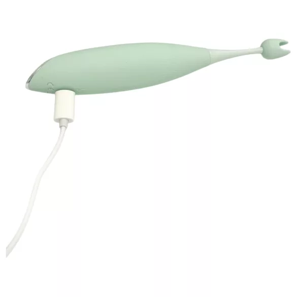 Glam - točkovni vibrator za klitoris (zelen)