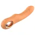 Glam - prilagodljiv rebrast vibrator (breskvaste barve)