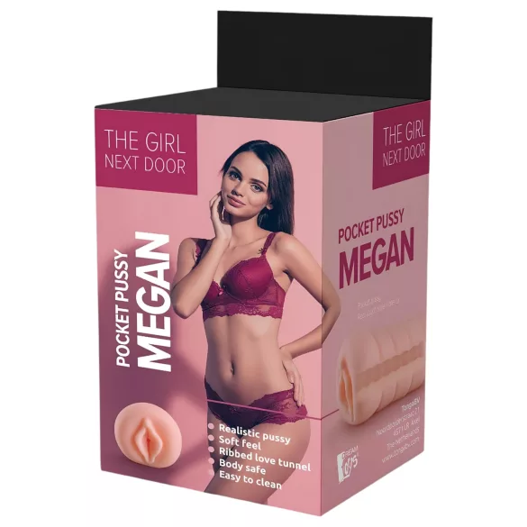 The Girl Next Door Megan - realistična vagina - naravna barva