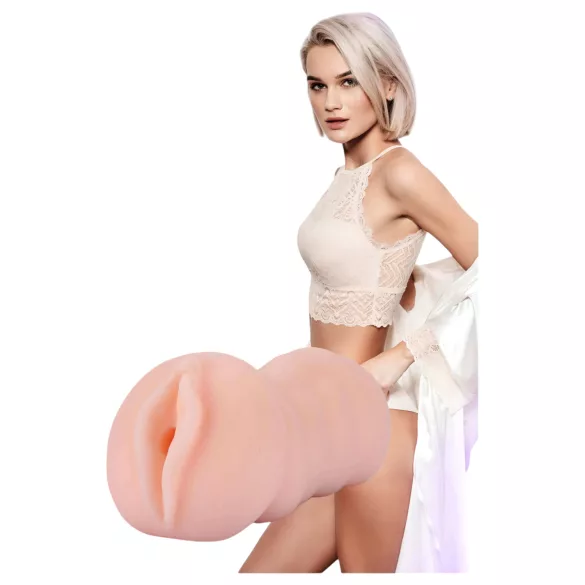 The Girl Next Door Tracey - umetna vagina z vibracijo - naravna barva