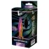 Glamour Glass - špičasti, radijski, stekleni analni vibrator (barvni)