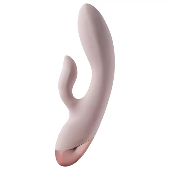 Vivre Coco - vibrator s stimulatorjem klitorisa - polnjenje USB - roza