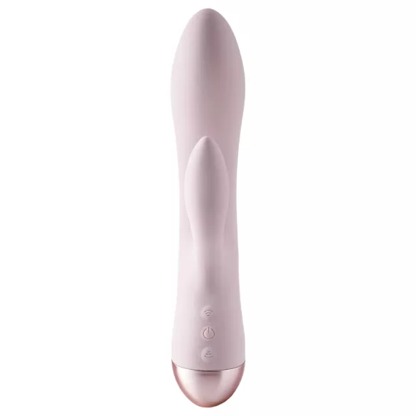 Vivre Coco - vibrator s stimulatorjem klitorisa - polnjenje USB - roza