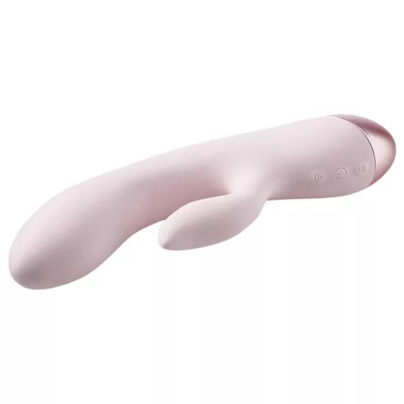 Vivre Coco - vibrator s stimulatorjem klitorisa - polnjenje USB - roza