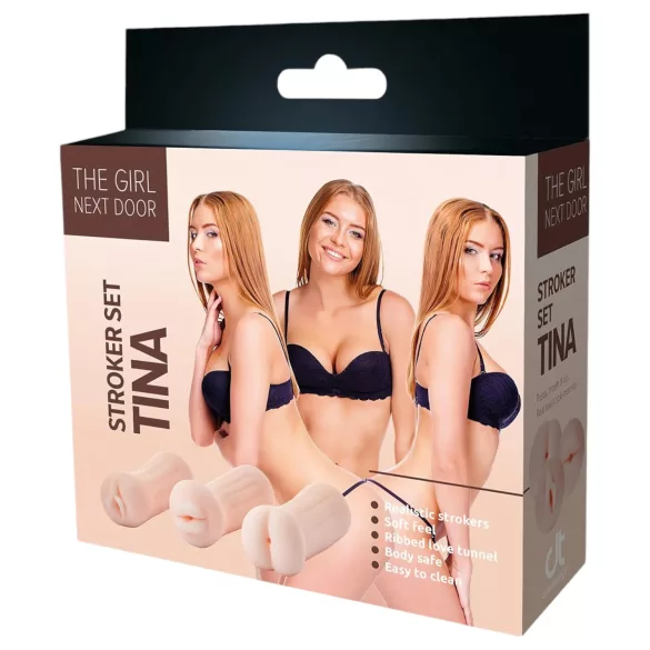 The Girl Next Door Tina - masturbator set - realistična - natur