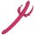 Dreamtoys Anywhere Pleasure Vibe - akumulatorski 4-kraki vibrator (roza)
