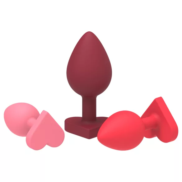 Dreamtoys Amour - darilni komplet za analni trening (rdeč)