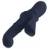 Goddess Iris - vibrator z biseri in s klitorisnim ročajem (moder)