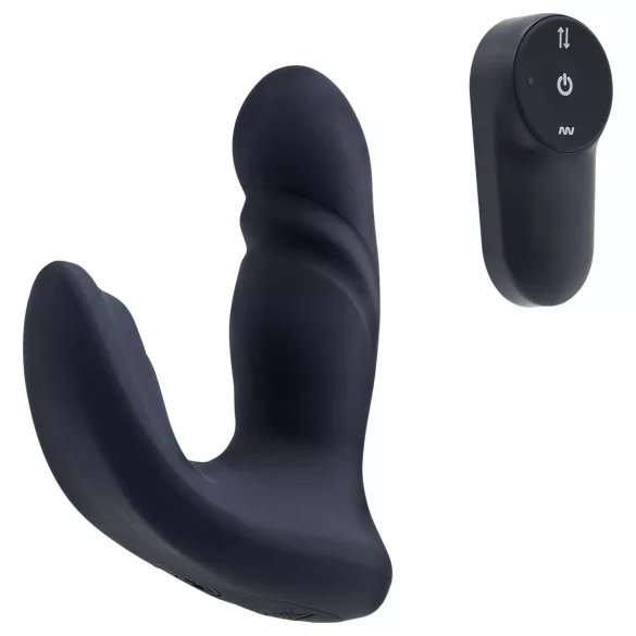 Dreamtoys Pulz - potisni analni vibrator z daljinskim upravljalnikom (moder)