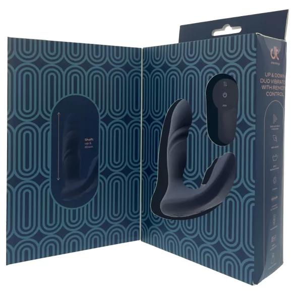 Dreamtoys Pulz - potisni analni vibrator z daljinskim upravljalnikom (moder)