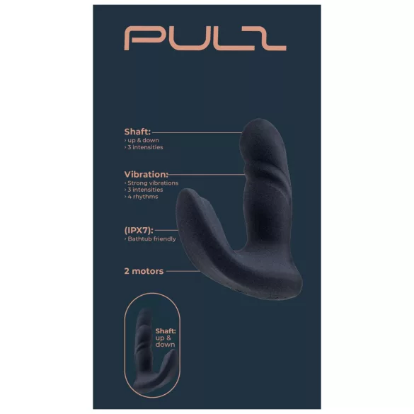 Dreamtoys Pulz - potisni analni vibrator z daljinskim upravljalnikom (moder)